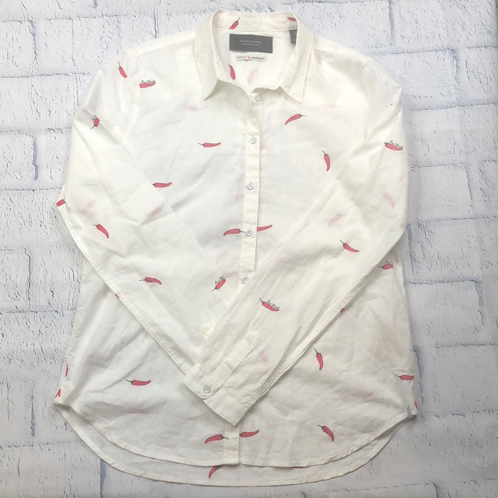 ⭐️🔹Scotch & Soda Chili Pepper Shirt